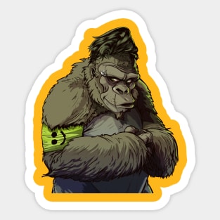 Elvis gorilla Sticker